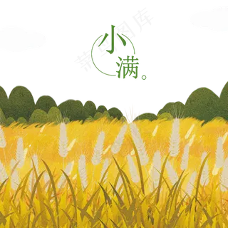 稻田小满二十四节气,免抠元素