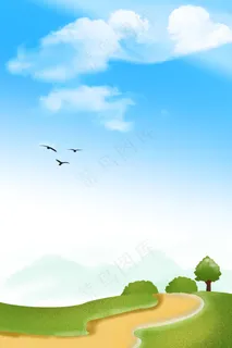 二十四节气春分绿色清新商业配图 二十四节气春分绿色清新商业配图
