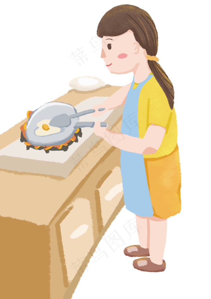 慈祥的母亲母亲节做饭的妈妈(2480X3508(DPI:300))psd模版下载