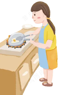 慈祥的母亲母亲节做饭的妈妈