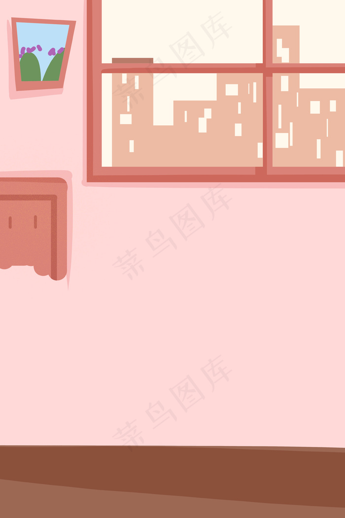 红色装饰房子免抠图(3545*5315px 	      )psd模版下载