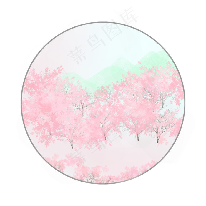 二十四节气春天花开,免抠元素