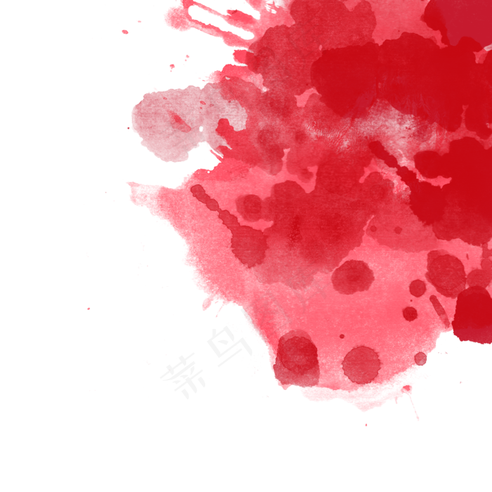 红色墨迹涂料颜料