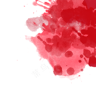 红色墨迹涂料颜料