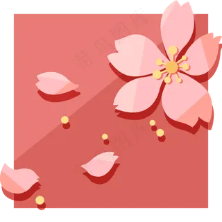 立体3D剪纸樱花