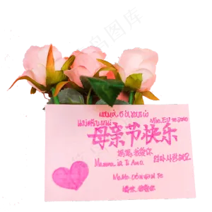 母亲节花朵信封礼物