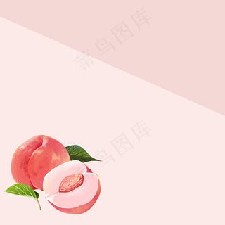 桃子零食汽水粉色桃花直通车