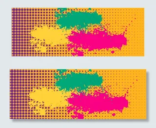 商务风格科技几何banner