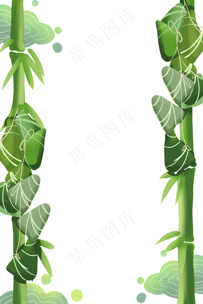 粽子竹子边框(3543X5315(DPI:299))psd模版下载