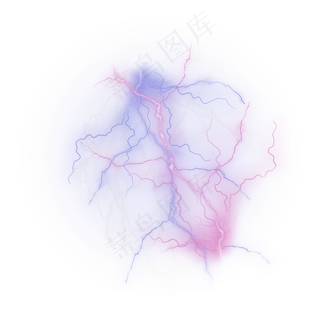 炫酷闪电蓝色紫色字母G