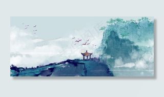 新中国风中式复古房地产