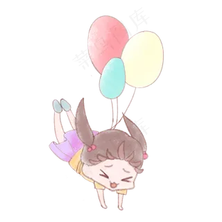 520小清新气球情侣头像