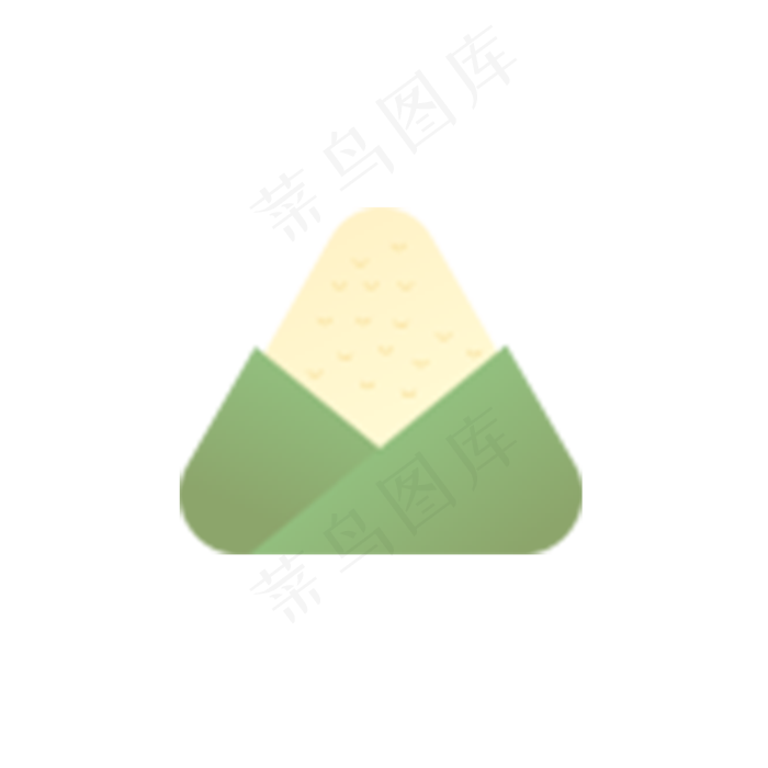 一个绿色粽子(1000X1000(DPI:300))psd模版下载