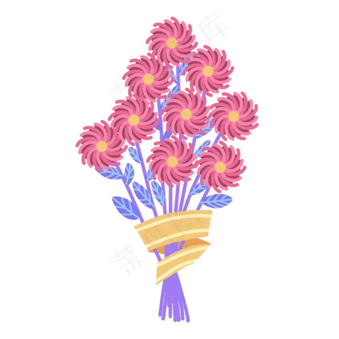 唯美小花手捧花(2048X2048(DPI:300))psd模版下载