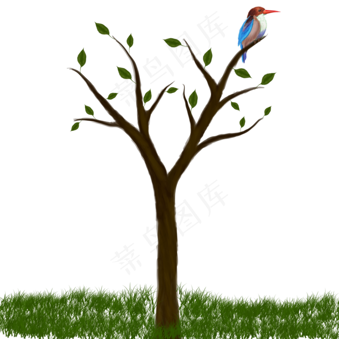 植树节刚发芽的小树苗,免抠元素