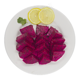 红心火龙果切片