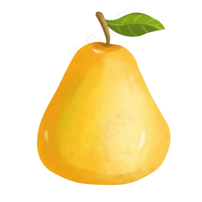 手绘卡通梨子素材元素(2000X2000(DPI:300))psd模版下载
