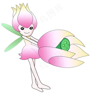 荷花仙子png素材