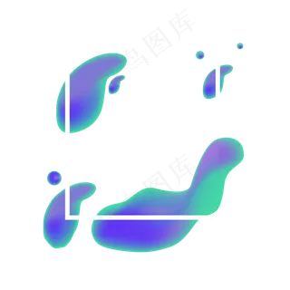 618电商流体渐变主题装饰素材