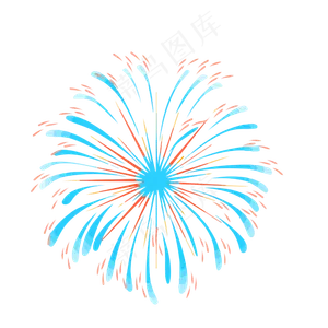 节日祝福烟花PNG文件,免抠元素