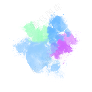 彩色矢量喷溅图案