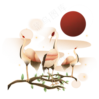 重阳节仙鹤 重阳节仙鹤