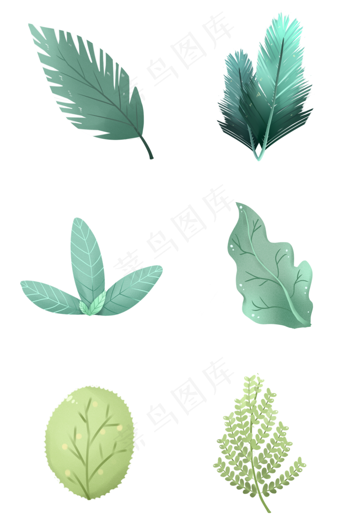 绿色的小清新叶子