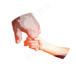 儿子牵着父亲的手设计素材