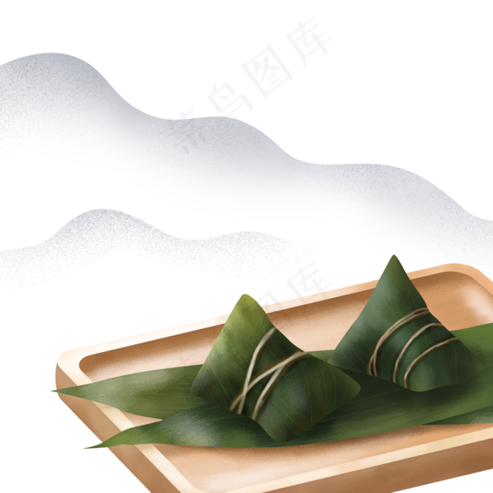 国风端午节粽子(3000X3000(DPI:300))psd模版下载