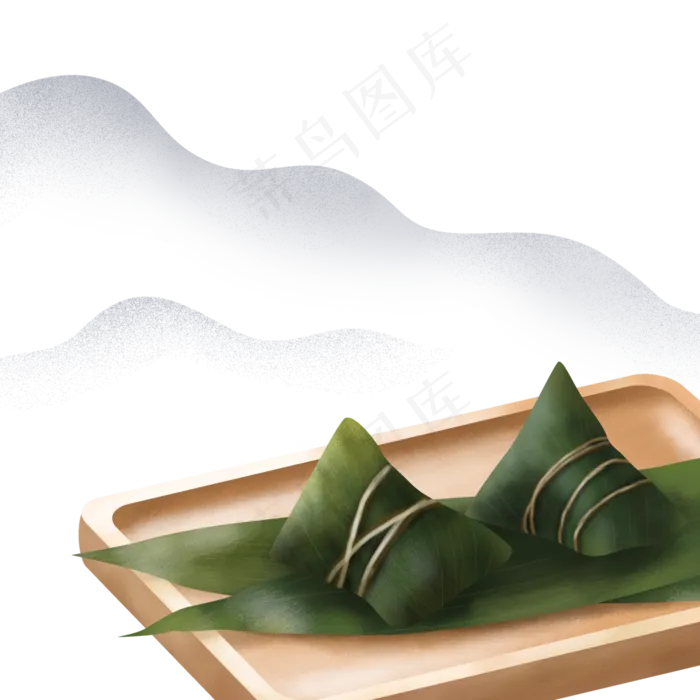 国风端午节粽子(3000X3000(DPI:300))psd模版下载