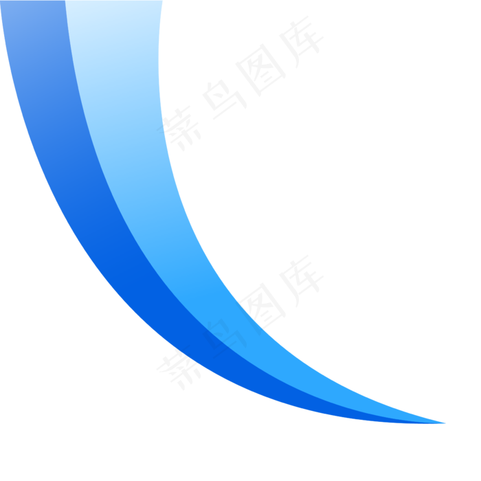 蓝色卡通弧形医疗,免抠元素