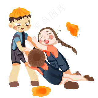 儿童节之儿童们嬉戏,免抠元素