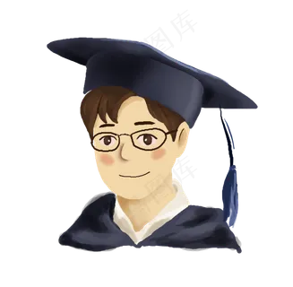 毕业生博士帽男孩