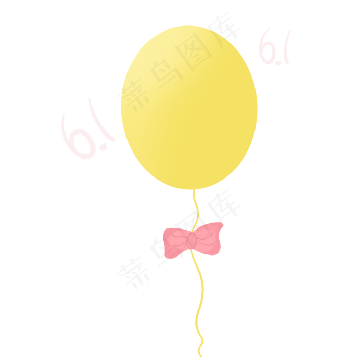 儿童节可爱蝴蝶结气球装饰