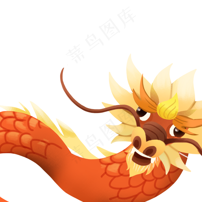 龙头卡通png素材,免抠元素