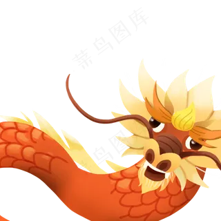 龙头卡通png素材,免抠元素 龙头卡通png素材,免抠元素