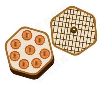 中秋节手绘月饼礼盒