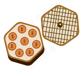 中秋节手绘月饼礼盒