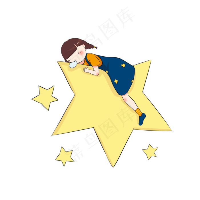 抱星星的小女孩