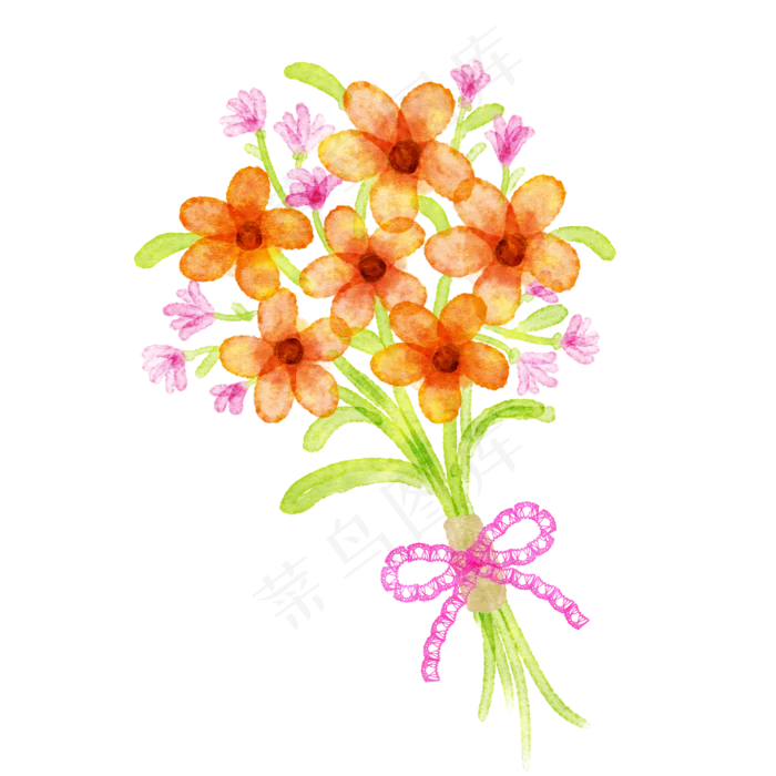 教师节橙色鲜花(1125X2436(DPI:72))psd模版下载
