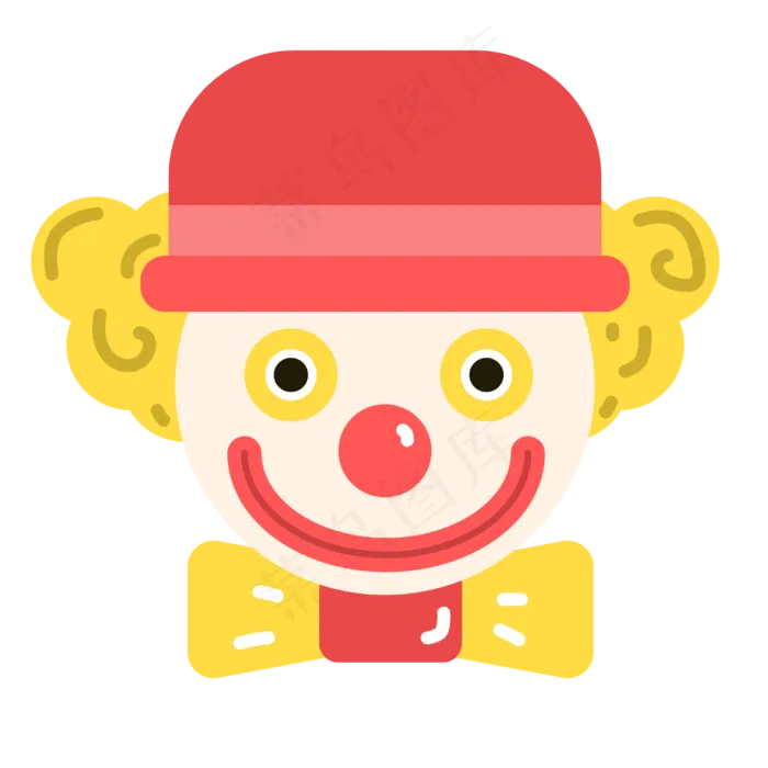 小丑(2500*2500px 300 dpi )ai矢量模版下载
