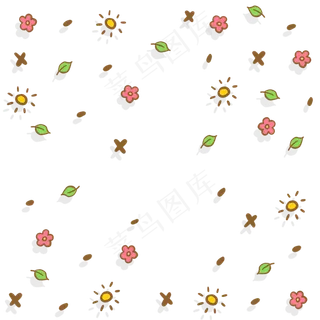 卡通可爱蝴蝶结漂浮气氛电商装饰