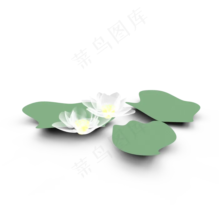 c4d夏天荷花光(2000*2000px 300 dpi )