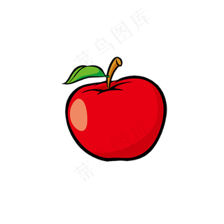 水果类装饰图案新疆苹果