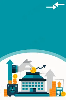 蓝色金融商务箭头