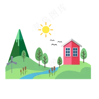 房屋场景素材可商用元素