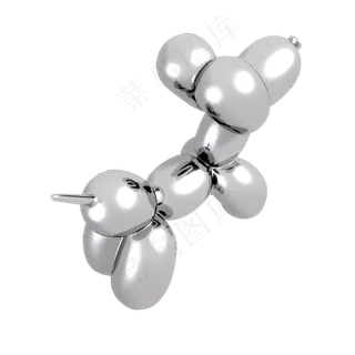 立体气球小狗png图