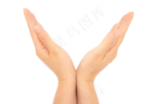 手捧图案手势,免抠元素