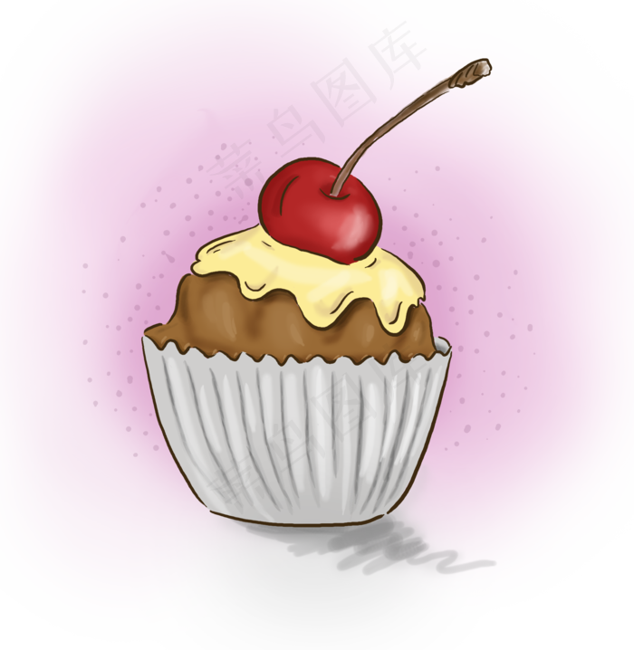 生日快乐手绘蛋糕(3508X3600(DPI:300))psd模版下载