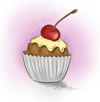 生日快乐手绘蛋糕